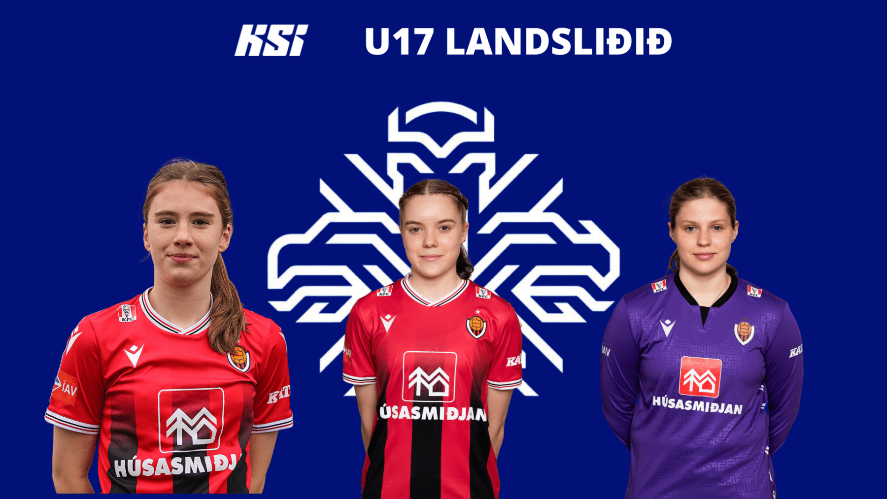 Katla, Sigdís & Bergdís valdar í U17 ára landsliðið